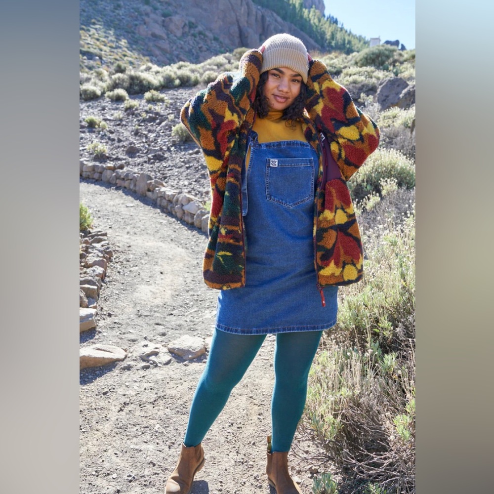 Lucy & Yak Mini Pinafore Dress in Organic Denim (US 10)